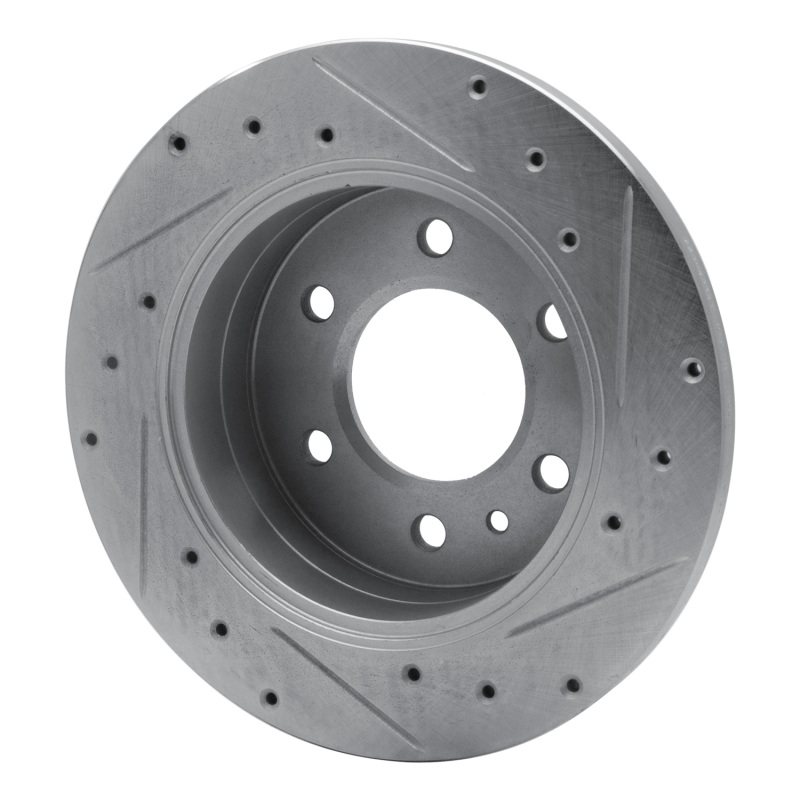 Ram ProMaster 3500 Brake Rotor (1) - Rear Left - R1 Concepts - Drilled & Slotted - Silver - `06-`18